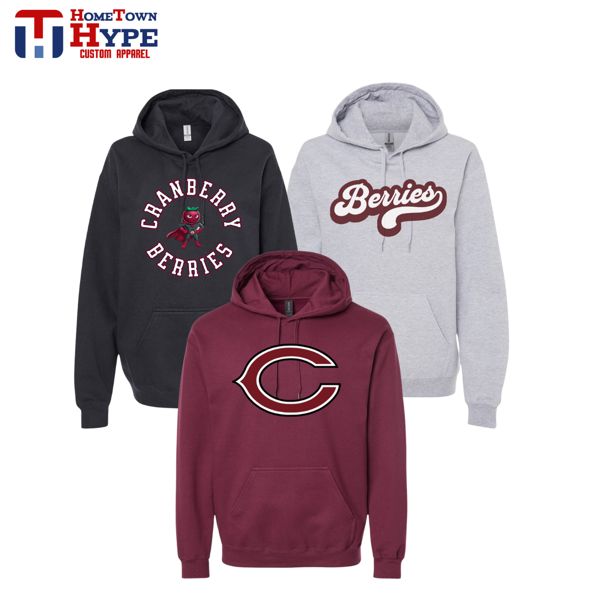 Hoodie - Cranberry Berries