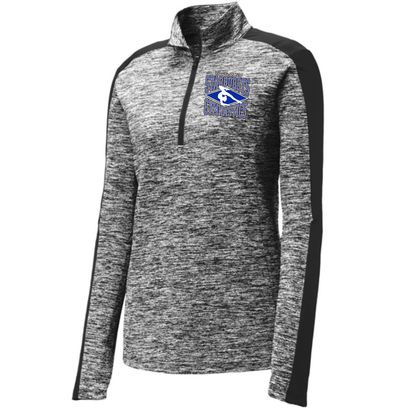 Women's Electric Heather Colorblock 1/4-Zip Pullover - Franklin Starbursts