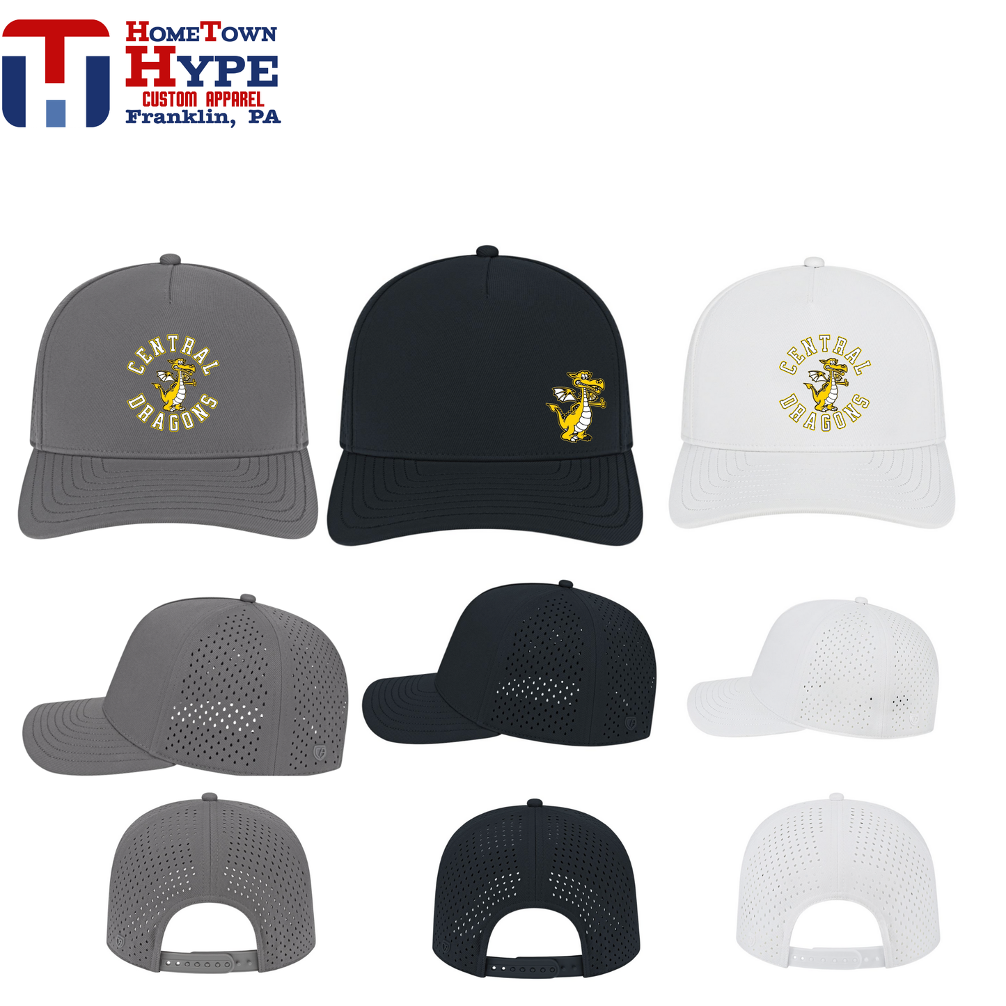 Premium Perforated Hat - Central Elementary