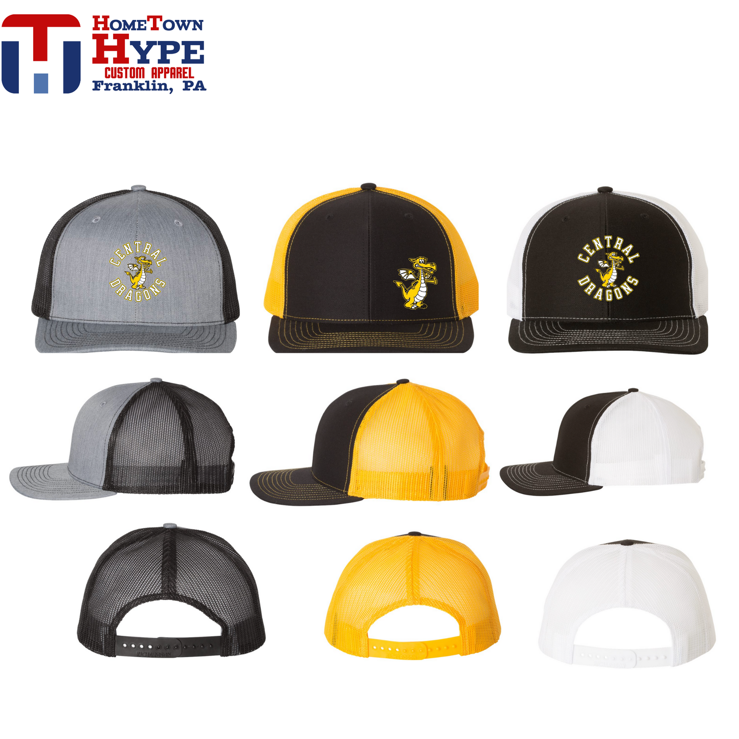 Snapback Trucker Hats - Central Elementary