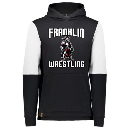 Premium Color Block Hoodie Wrestling - Franklin Wrestling 2023