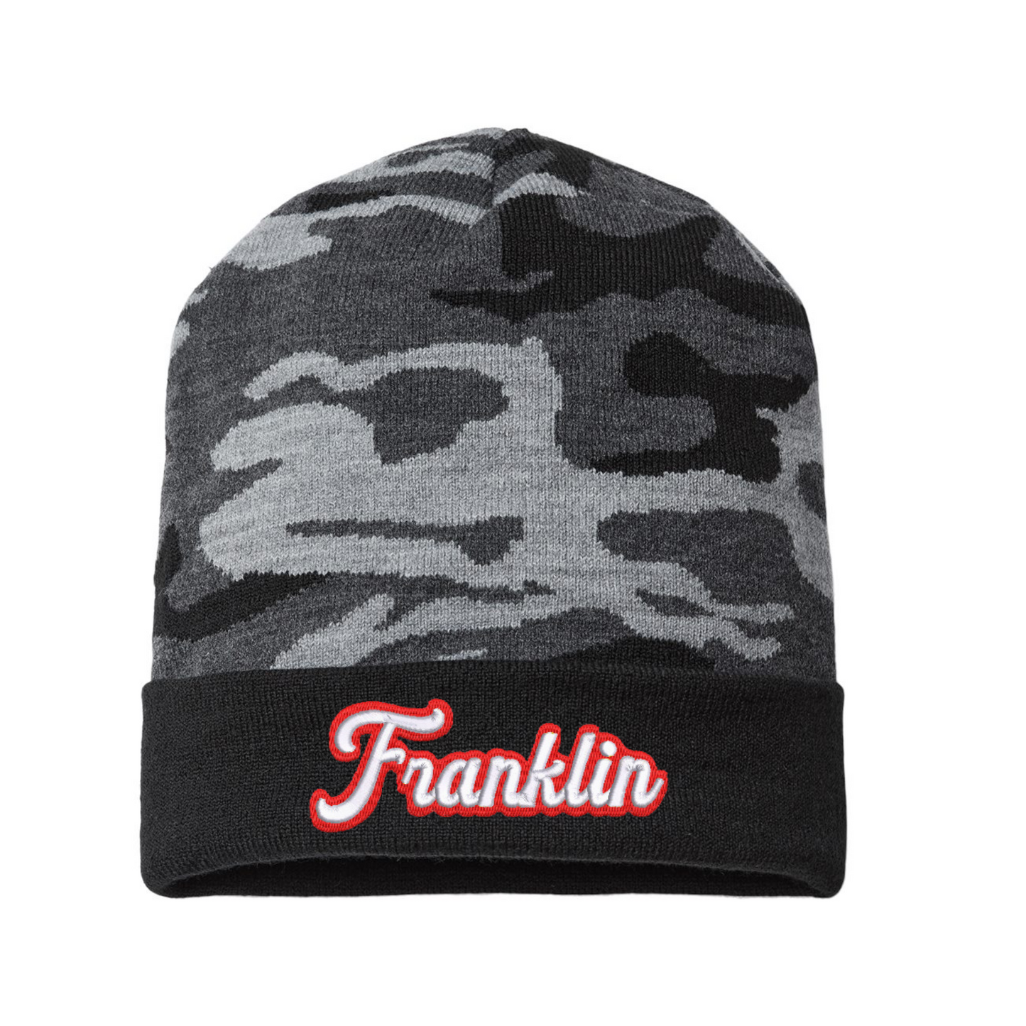 Embroidered Cuffed Beanie - Franklin Knights