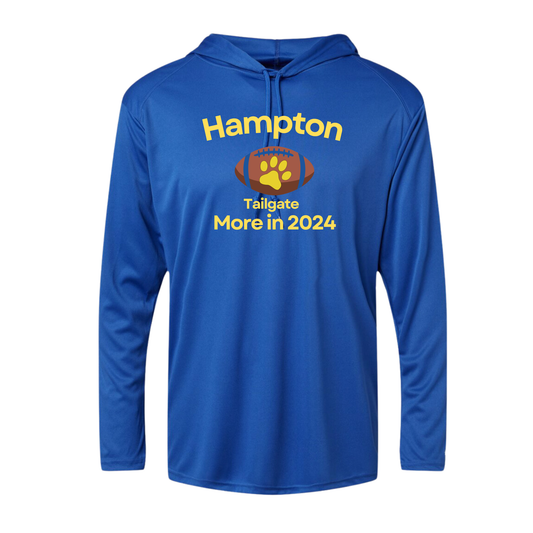 Hooded Long Sleeve Tee (dri-fit) - Hampton Tailgate 24