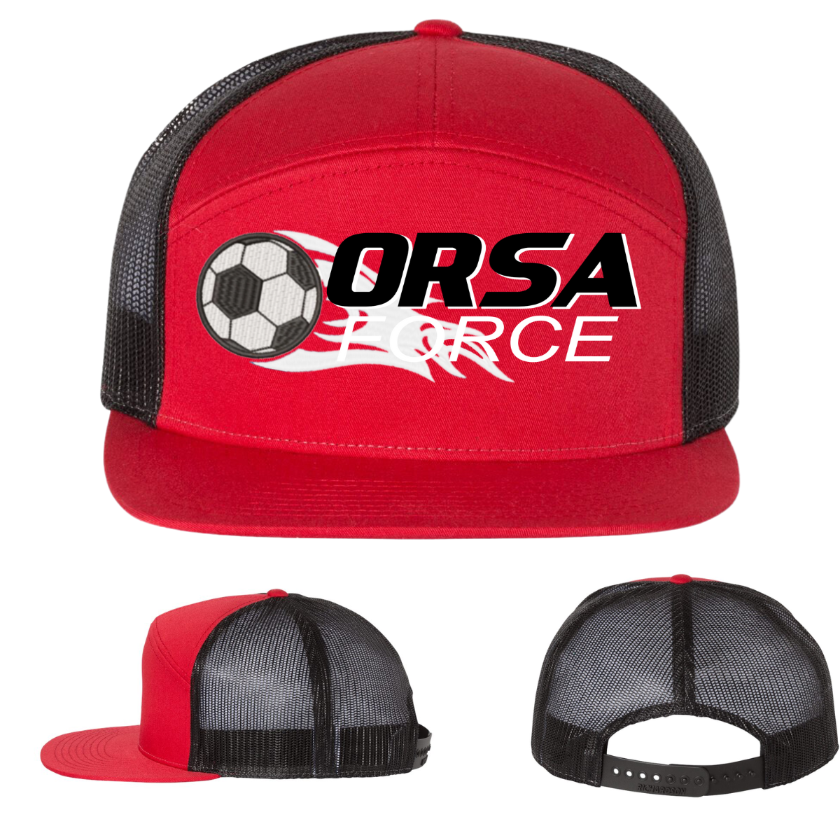 Embroidered 7 Panel Snapback Hats - ORSA 2024