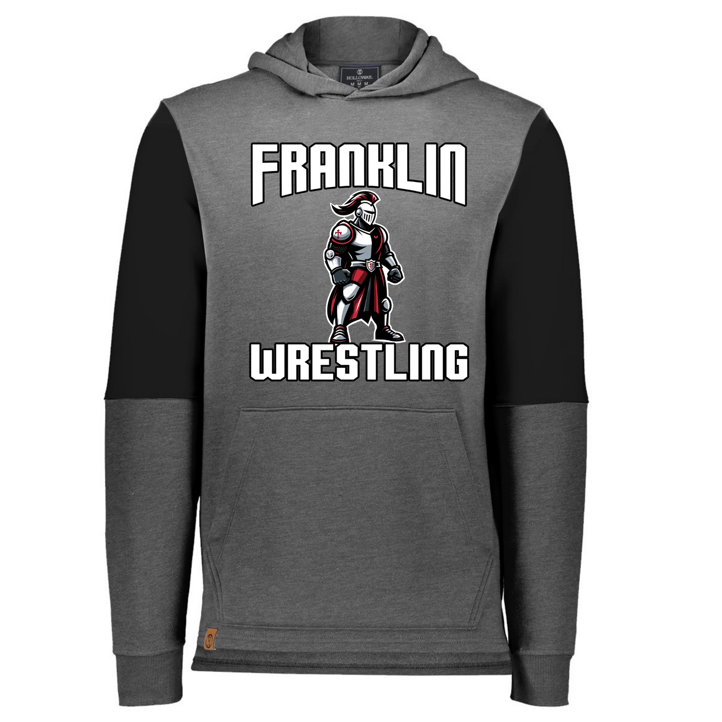 Premium Color Block Hoodie Wrestling - Franklin Wrestling 2023