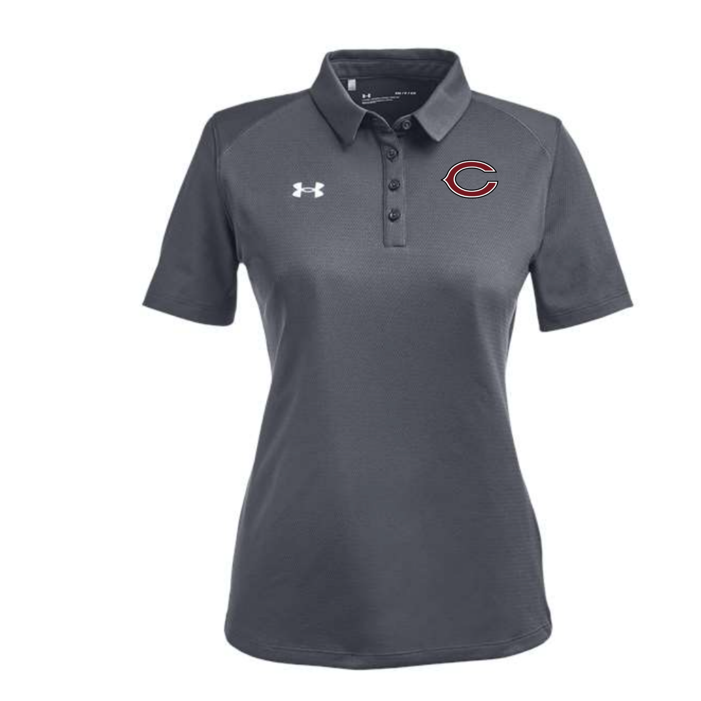 Under Armor Embroidered Tech Polo - Cranberry Berries