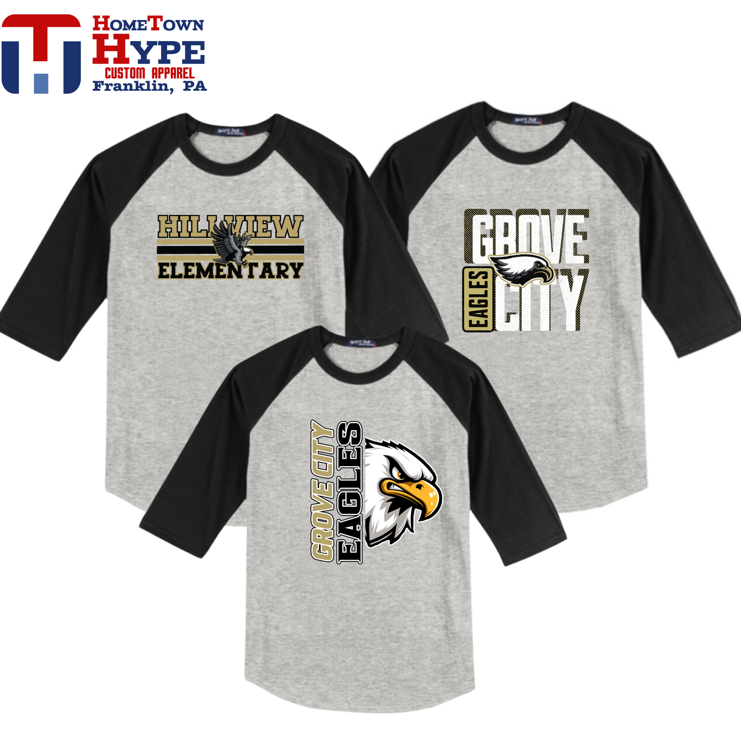 Colorblock Raglan Jersey - Hillview Elementary 2025-2026