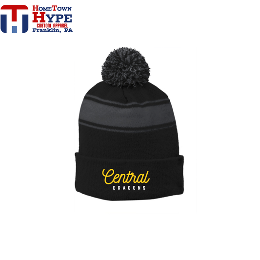 Pom Pom Beanie - Central Elementary
