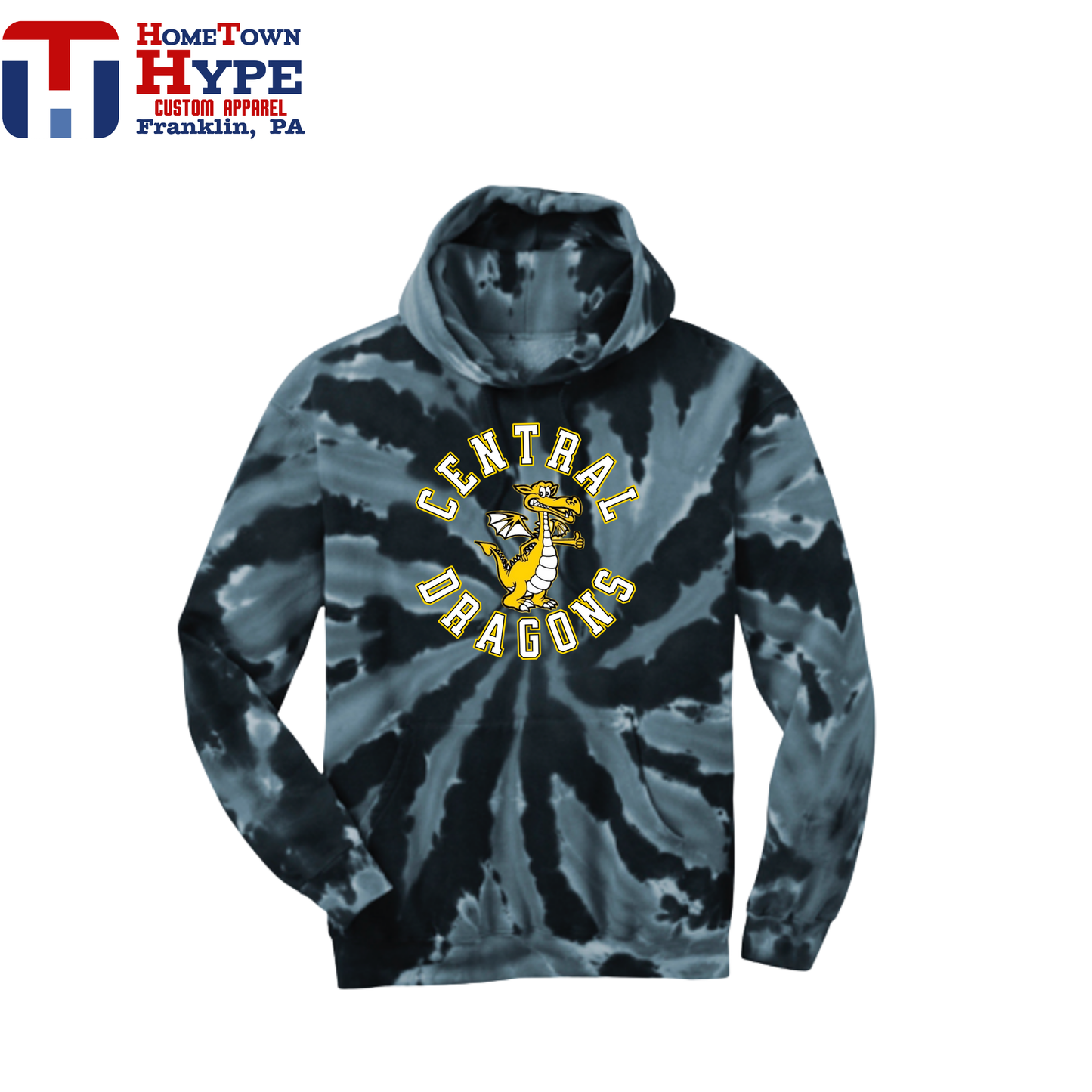 Tie-Dye Hoodie - Central Elementary