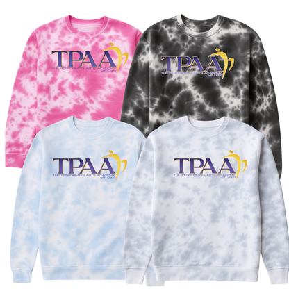 TPAA Tie-Dye Fleece Crewneck - TPAA Dance Studio