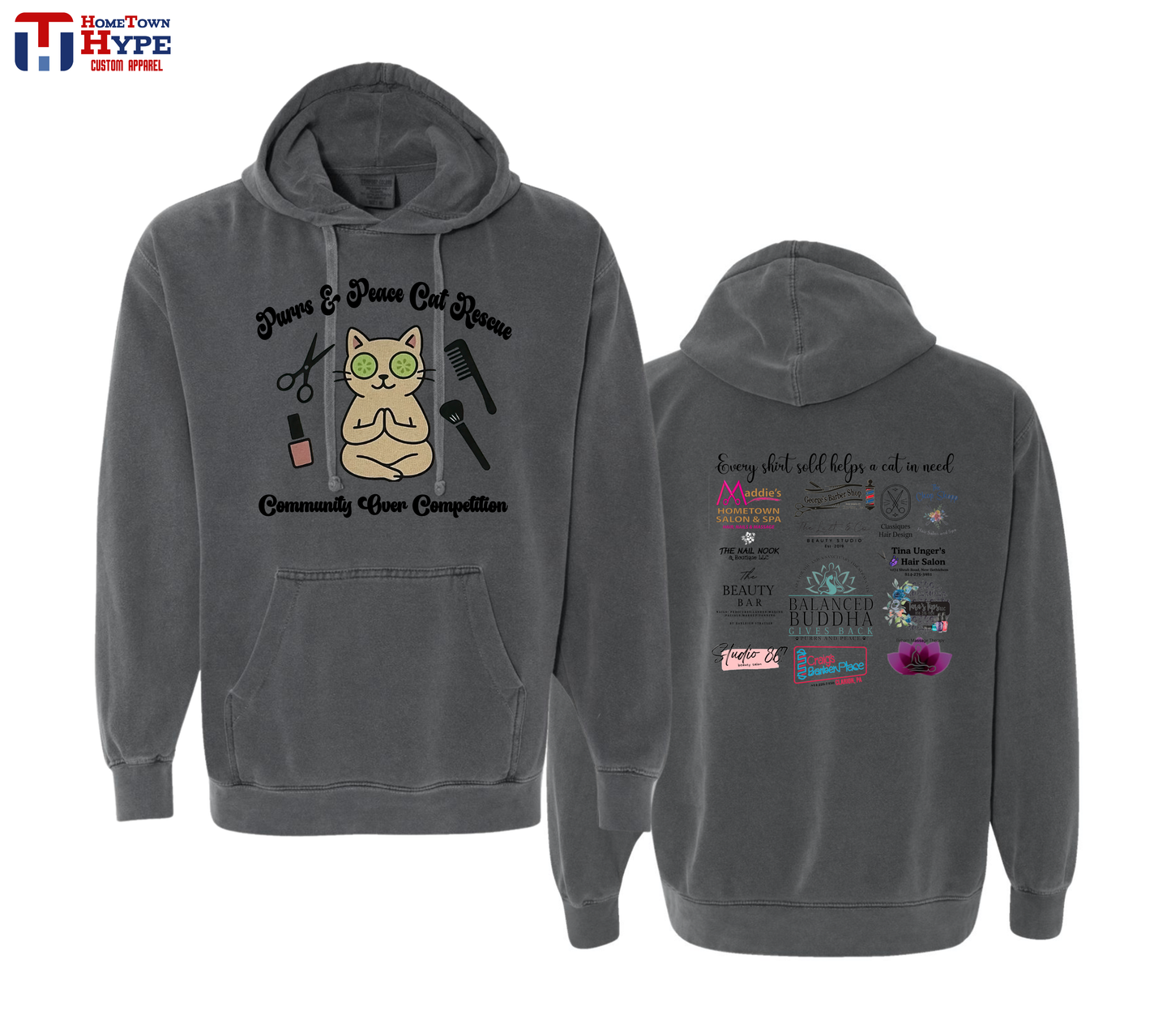 Premium Garment Dyed Hoodie - Balanced Buddha