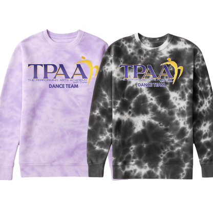 TPAA Tie-Dye Fleece Crewneck - TPAA Dance Team