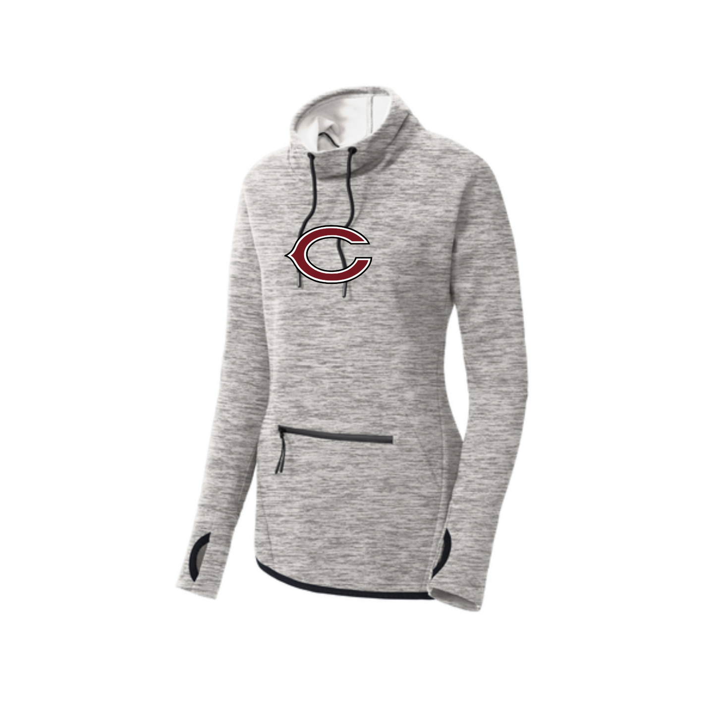 Women's Triumph Cowl Neck Pullover - Cranberry Berries