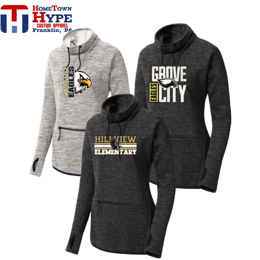Women's Triumph Cowl Neck Pullover - Hillview Elementary 2025-2026