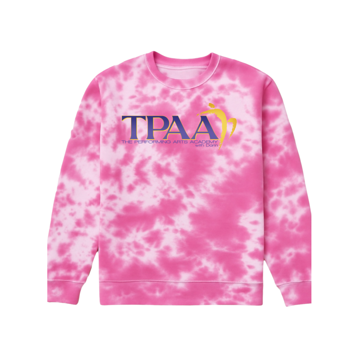 TPAA Tie-Dye Fleece Crewneck - TPAA Dance Studio
