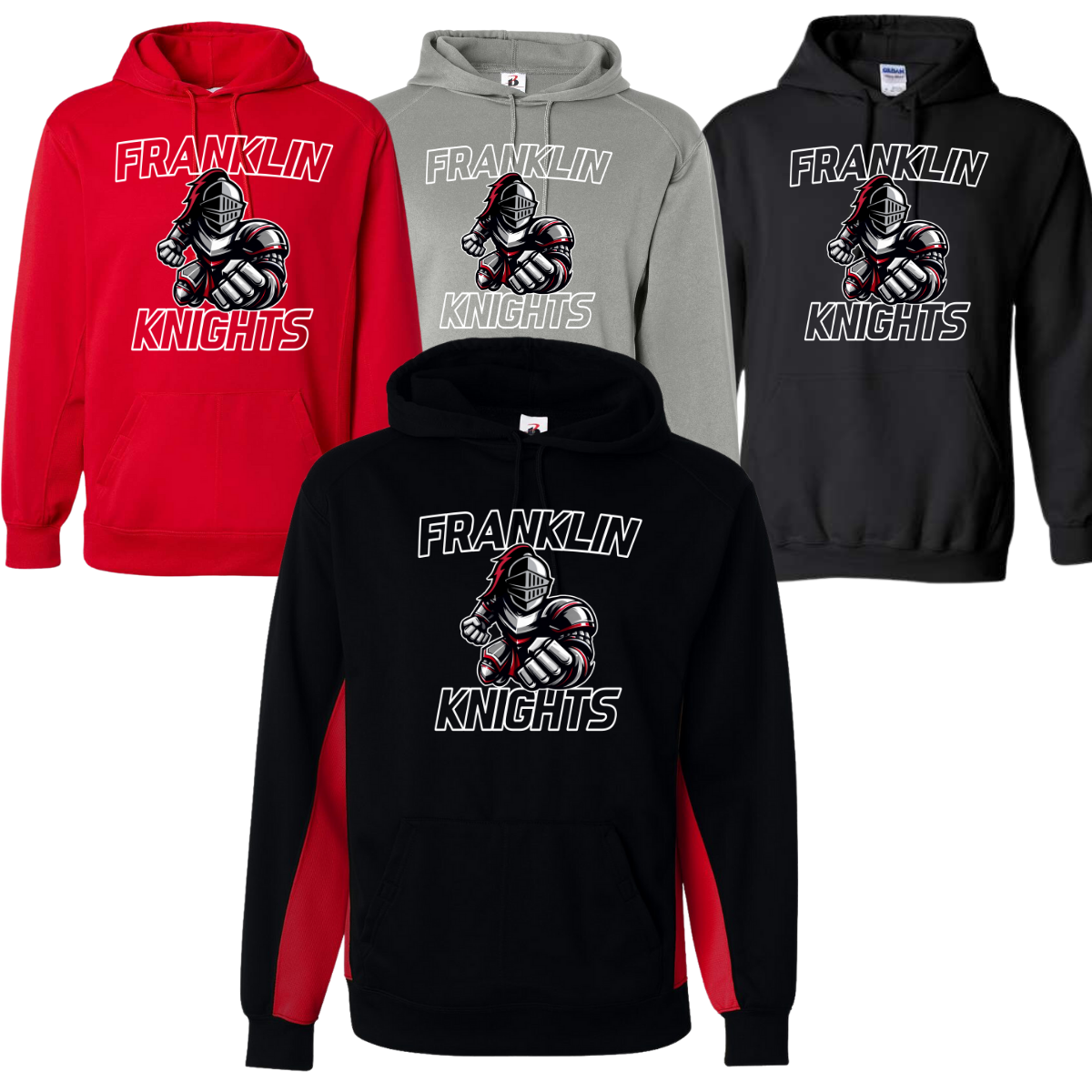 Performance Fleece Hoodie - Charging Knight