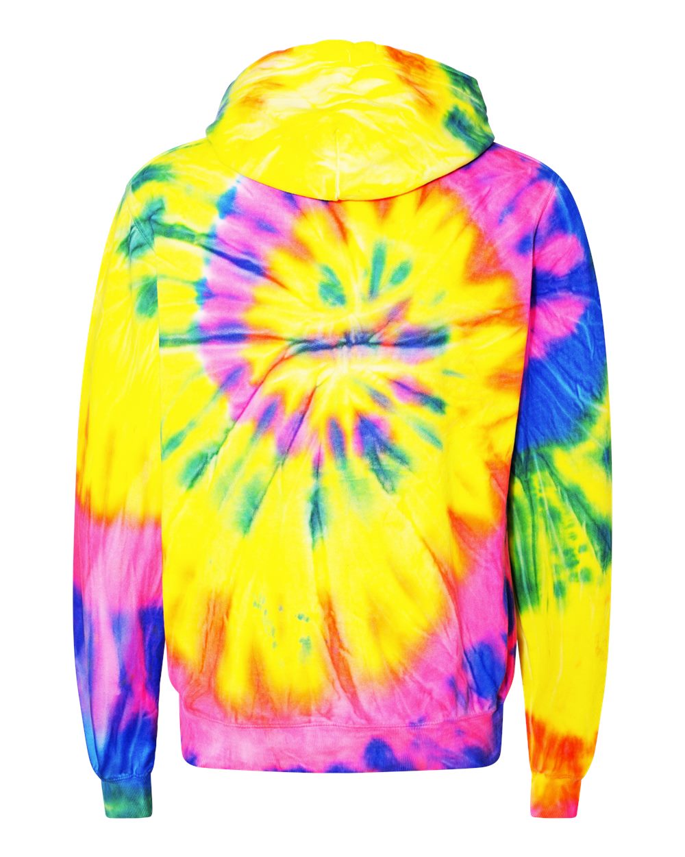 Hoodie - Spiral Tie-Dye Rainbow Flo