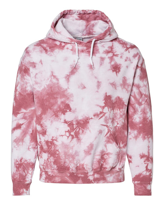 Hoodie - Crystal Tie-Dye Begonia