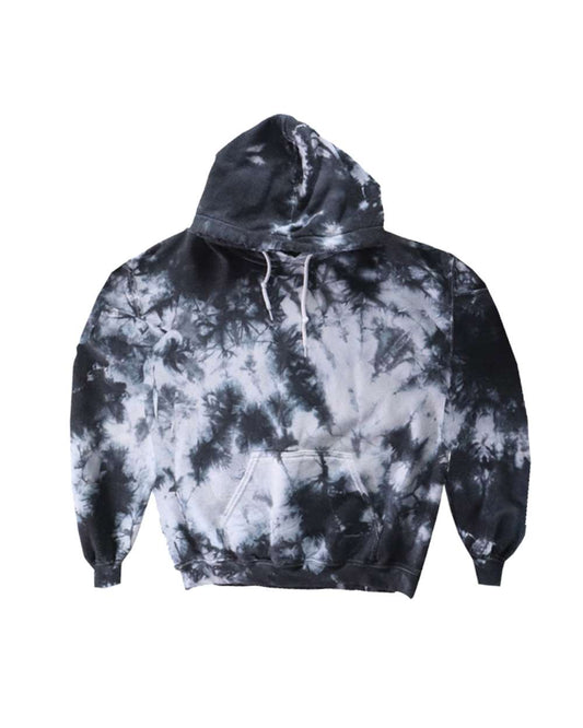 Hoodie - Crystal Tie-Dye Black