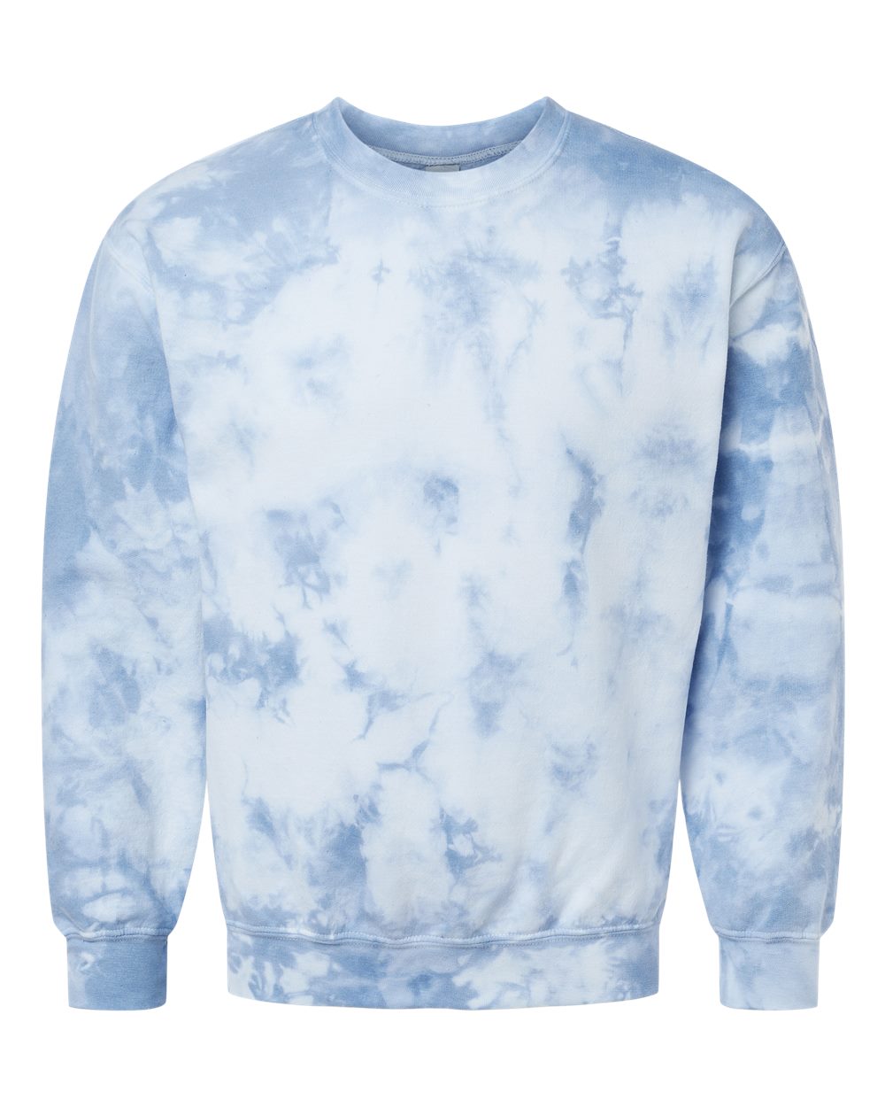 Crewneck Sweatshirt - Crystal Tie-Dye Cloudy Sky