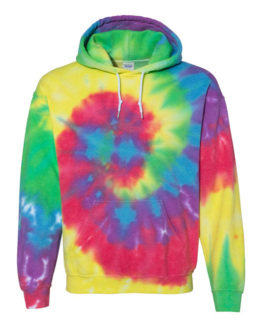 Hoodie - Spiral Tie-Dye Classic Rainbow