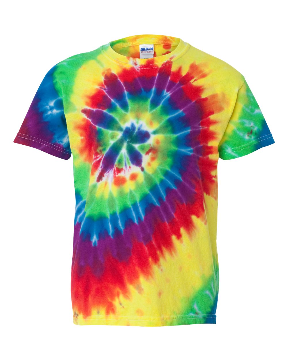 YOUTH - Classic Rainbow Spiral Tie-Dye T-Shirt