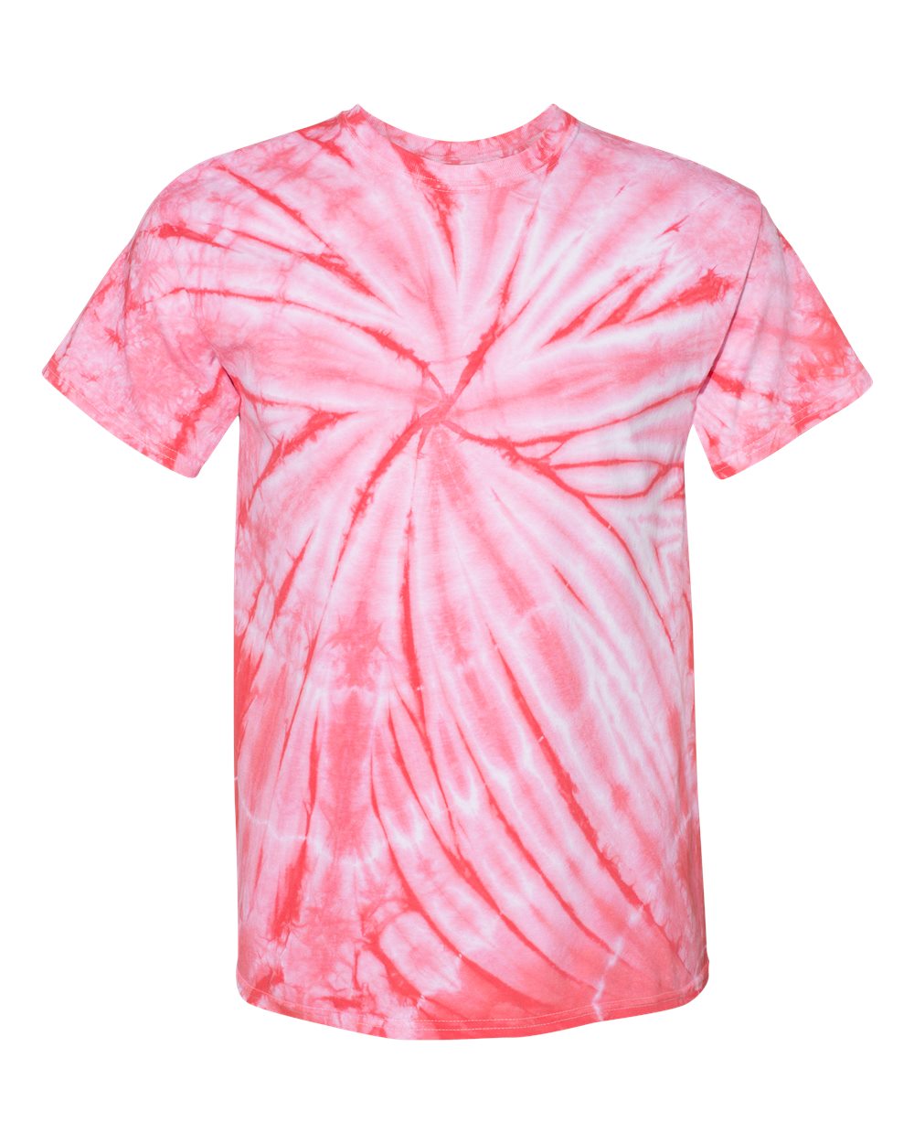 Cyclone Pinwheel Tie-Dye T-Shirt - Coral