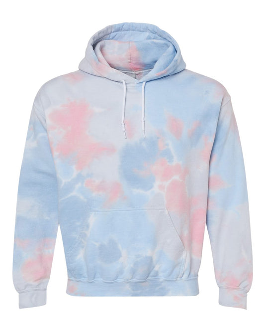 Hoodie - Crystal Tie-Dye Coral Dream