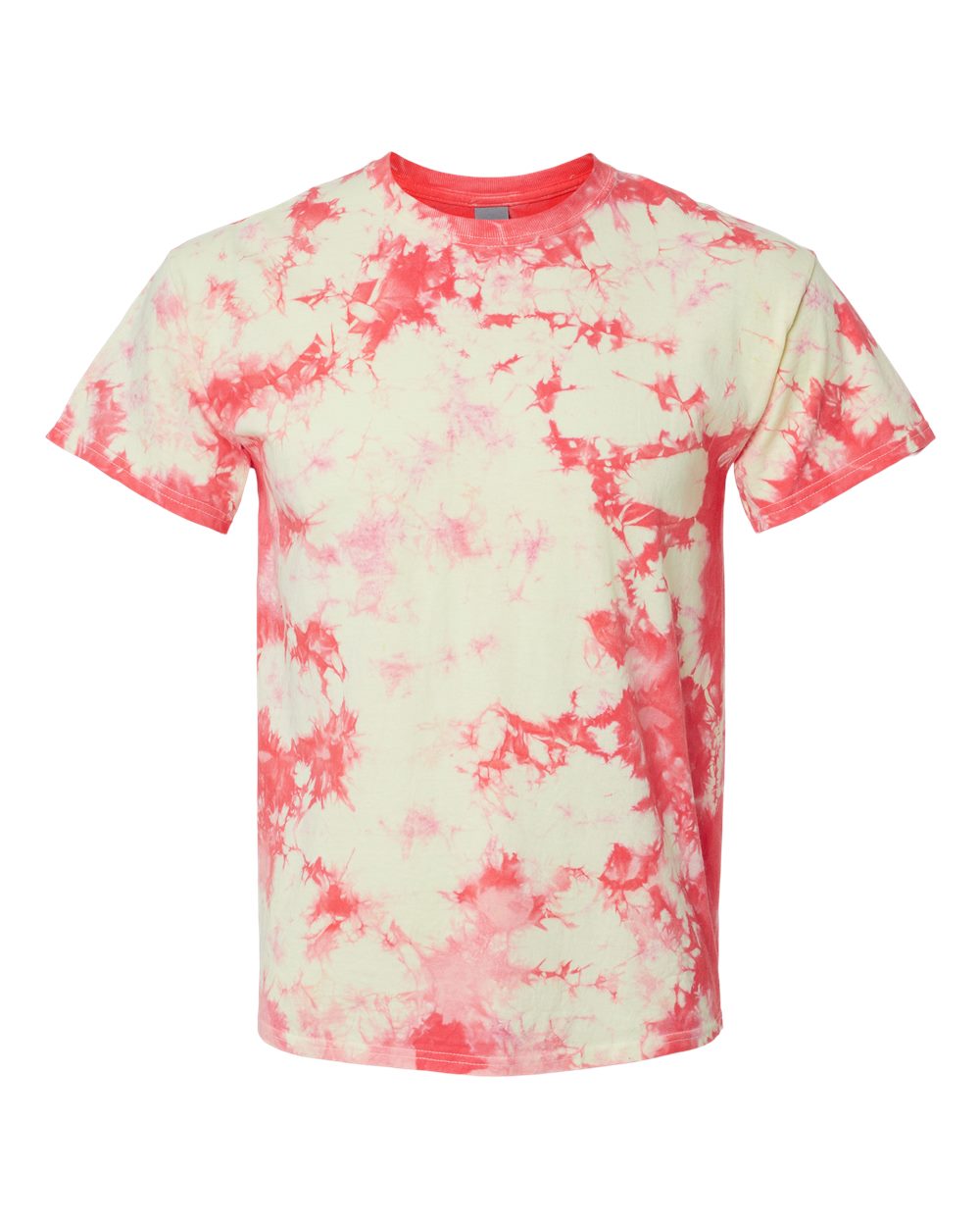 Crystal Tie-Dye T-Shirt Coral/Soft Yellow