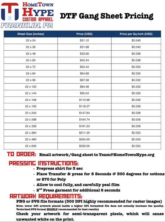 DTF Gang Sheet