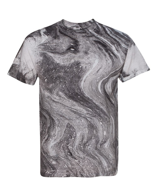 Marble Tie-Dye T-Shirt - Black