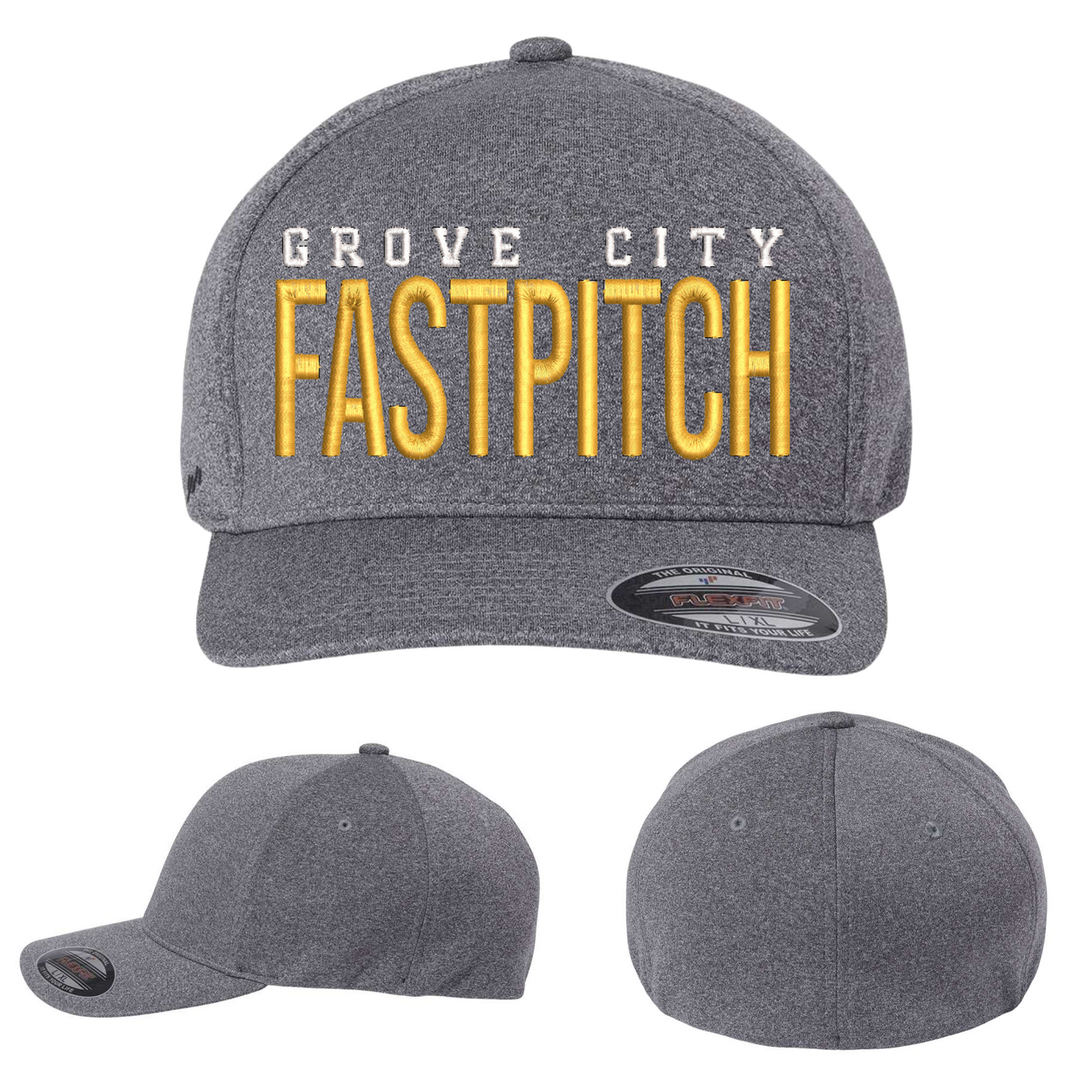 Embroidered Flexfit Poly/Span Hats - Grove City Fastpitch