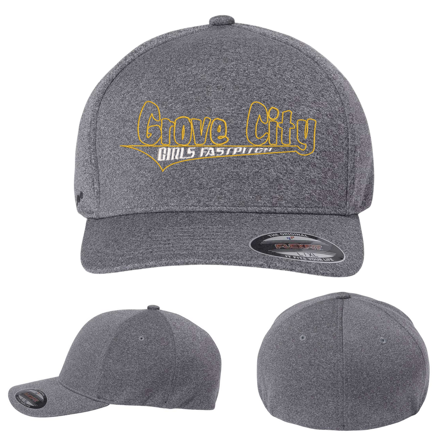 Embroidered Flexfit Poly/Span Hats - Grove City Fastpitch