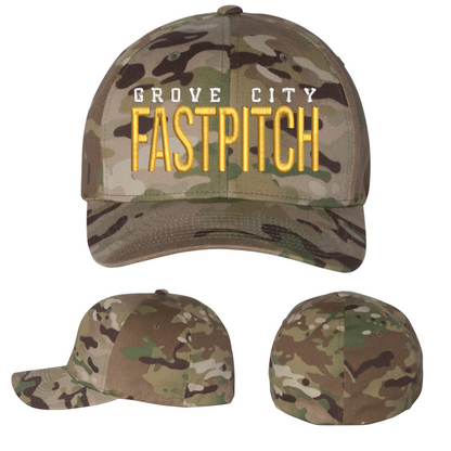 Embroidered Flexfit Poly/Span Hats - Grove City Fastpitch