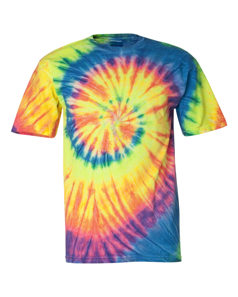 Multi-Color Spiral Fluorescent Rainbow Tie-Dye