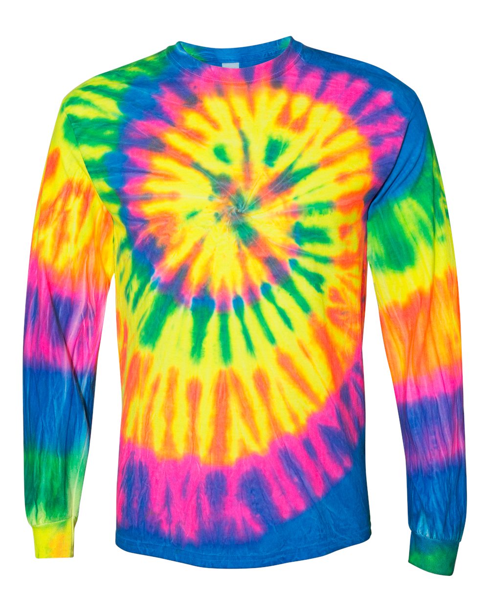 Long-Sleeve - Fluoresce Spiral Tie-Dye