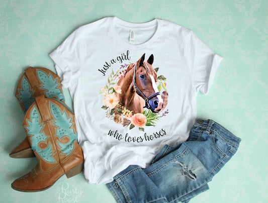 DTF Transfer - Just a girl who Loves Horses