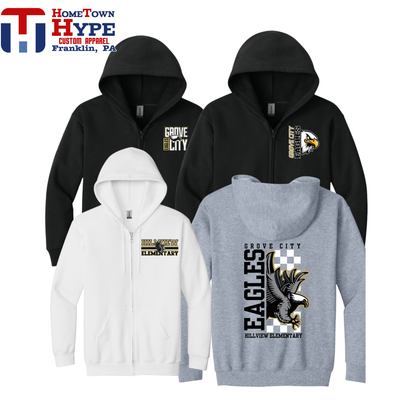 Full Zip Hoodie - Hillview Elementary 2025-2026