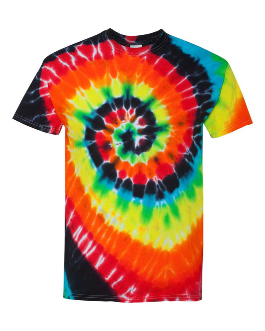 Multi-Color Spiral Illusion Tie-Dye