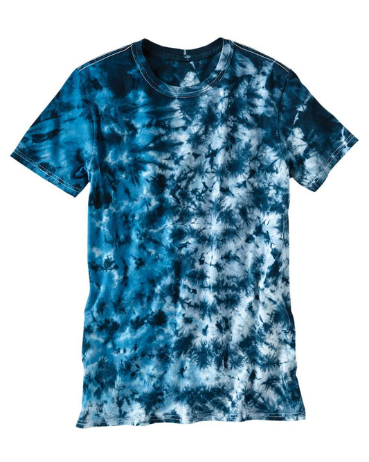 Over-Dyed Crinkle Tie-Dye Tee - Mediterranean