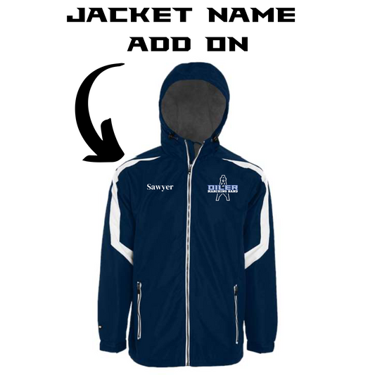 Jacket Name Add on - Oiler Marching Band