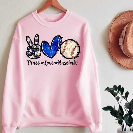 DTF Transfer - Peace, Love, Baseball