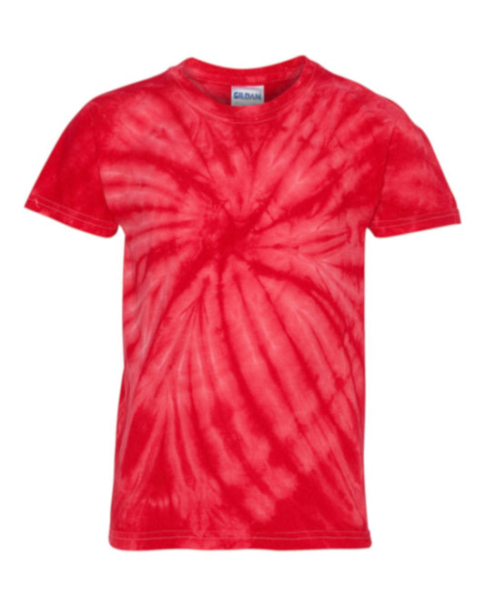 YOUTH - Red Cyclone Tie-Dye T-Shirt