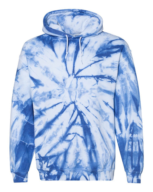 Hoodie - Spiral Tie-Dye Royal