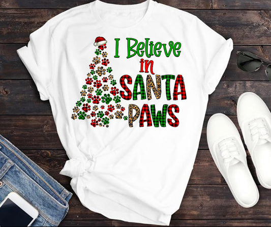 DTF Transfer - I believe in Santa Paws