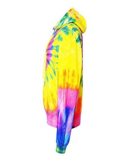 Hoodie - Spiral Tie-Dye Rainbow Flo