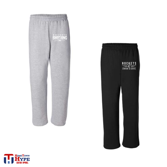 Open Bottom Sweatpants -  Titusville Swim & Dive 25-26