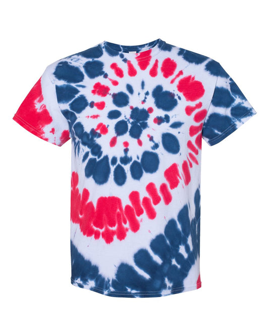 Multi-Color Spiral USA Tie-Dye